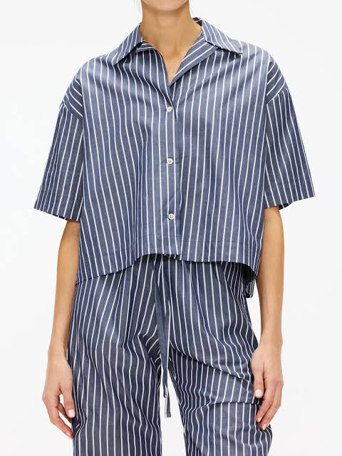 Poplin Cropped S/S Shirt