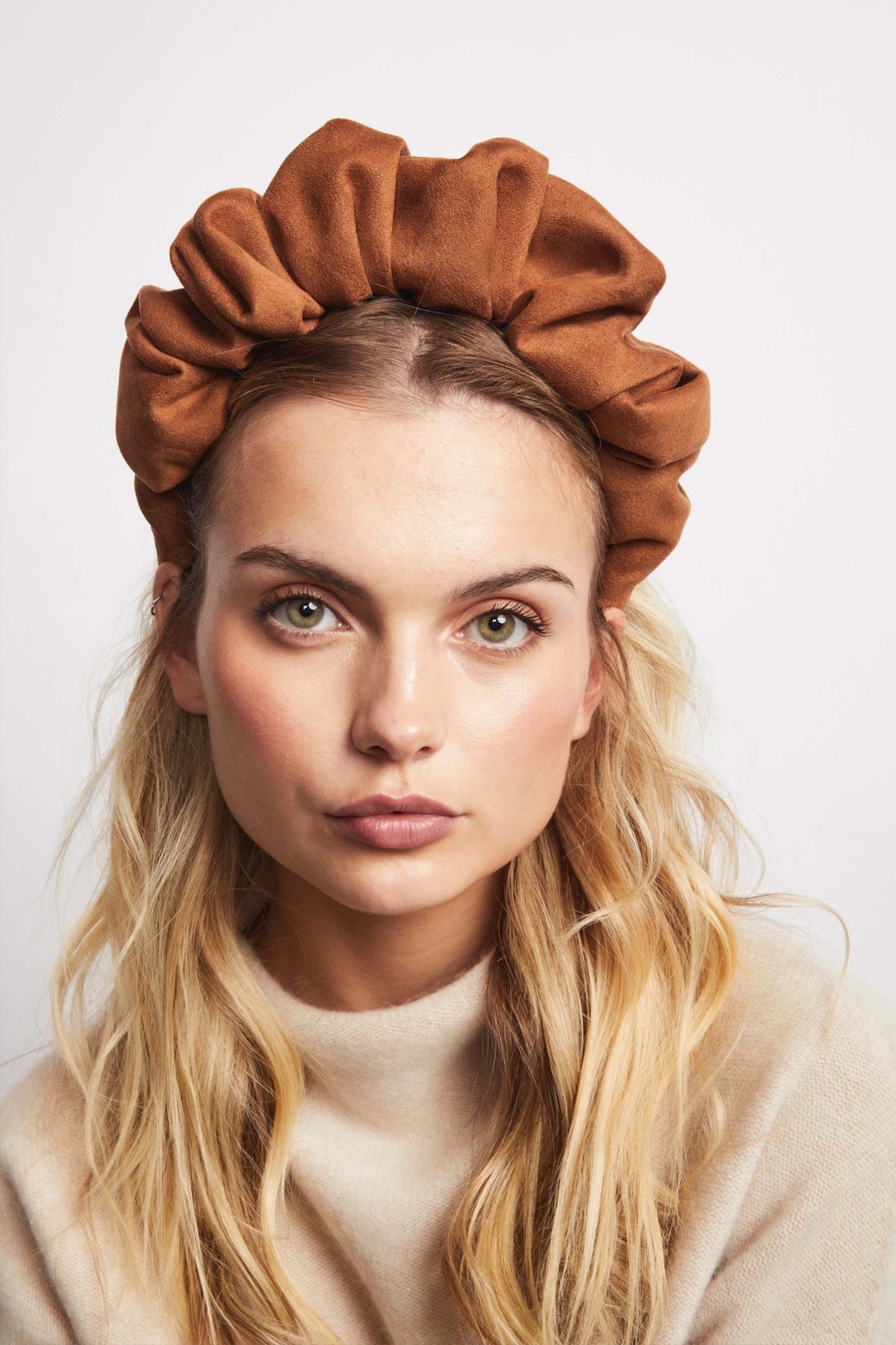 Hat Attack x Kapsule Elizabeth Headband- Tobacco