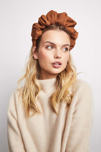 Hat Attack x Kapsule Elizabeth Headband- Tobacco