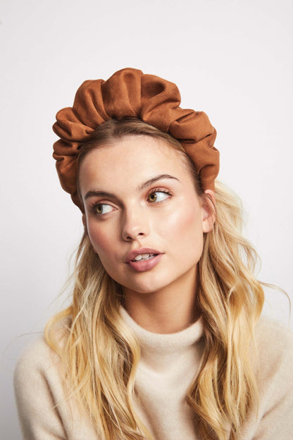 Hat Attack x Kapsule Elizabeth Headband- Tobacco