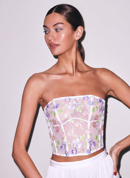 Elara Embroidery Corset Top