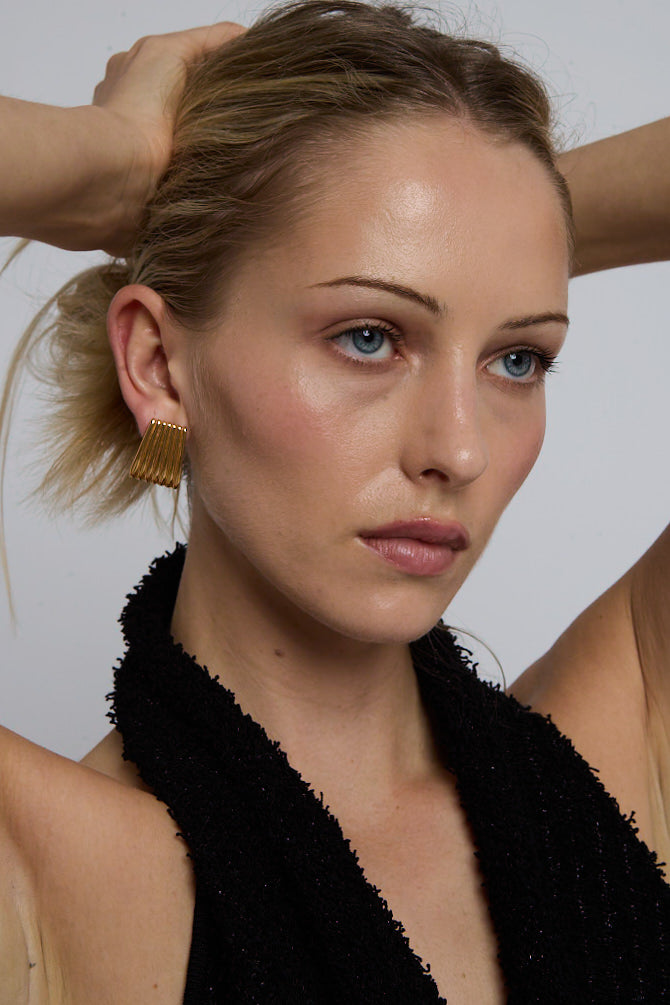 Heaven Mayhem RIBBED EARRINGS