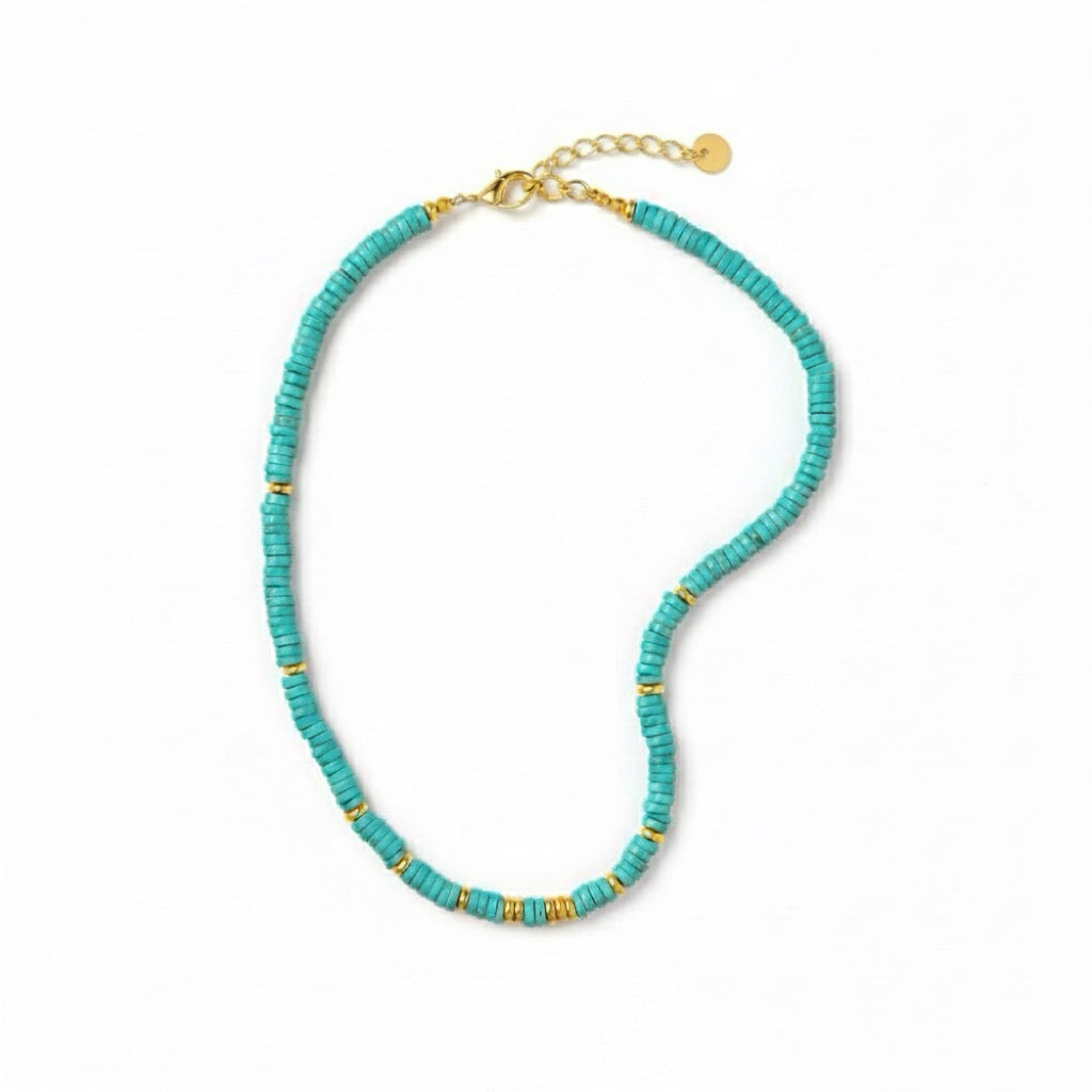 Azure Beaded Necklace