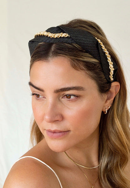 Hat Attack x Kapsule Carmela Headband- Black