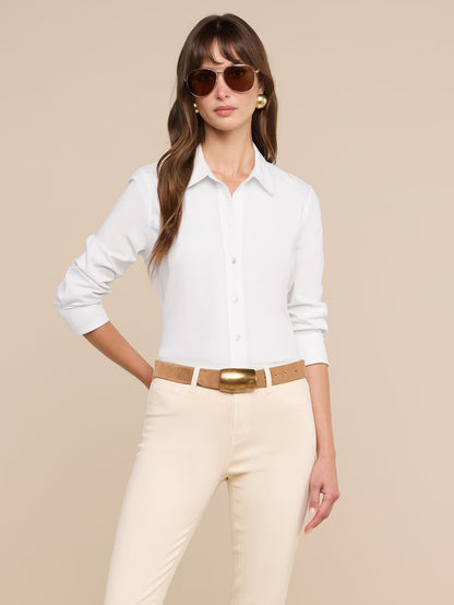 Daniella Cotton-Blend Blouse