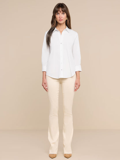 Daniella Cotton-Blend Blouse