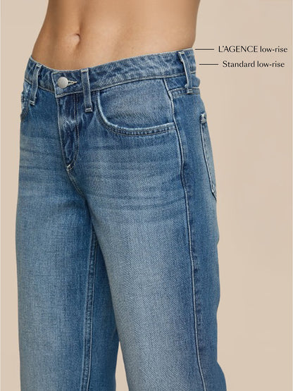 Joanne Low-Rise Wide-Leg Jean