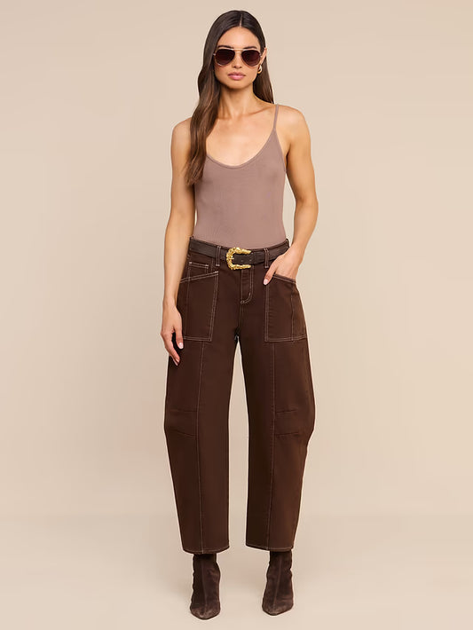 Cody Cropped Barrel-Leg Jean