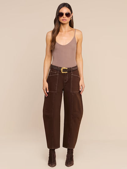 Cody Cropped Barrel-Leg Jean