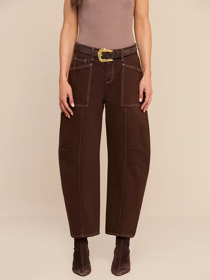 Cody Cropped Barrel-Leg Jean