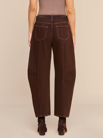 Cody Cropped Barrel-Leg Jean