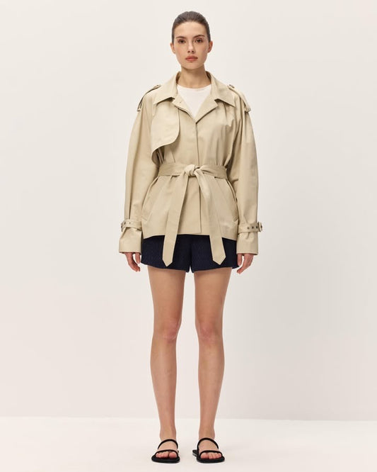 Noa Cropped Trench Coat
