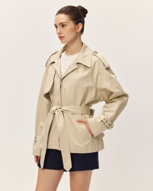Noa Cropped Trench Coat
