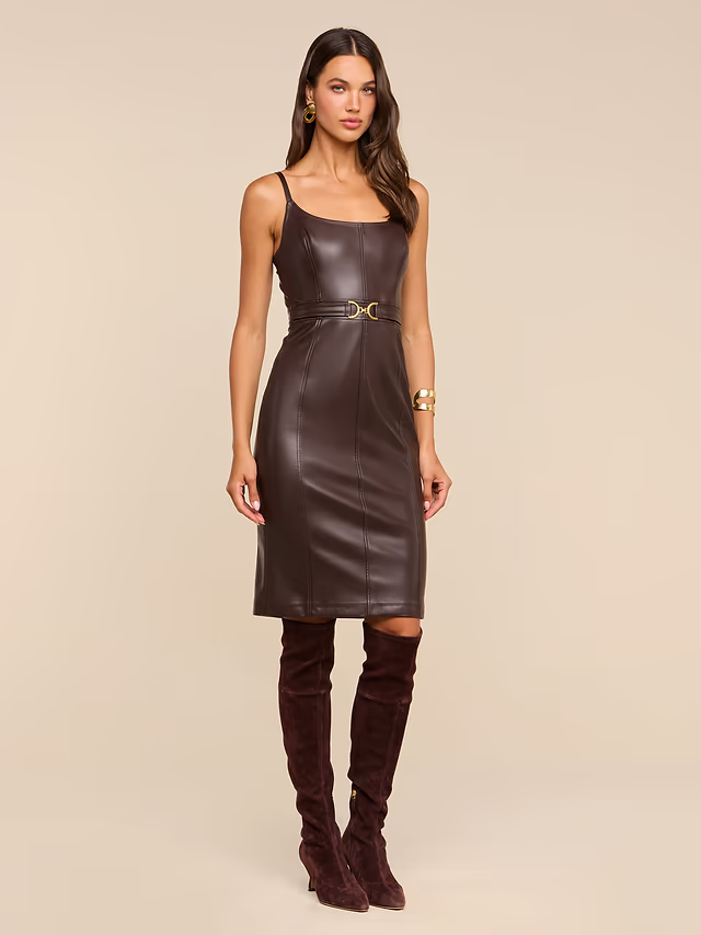 Halia Vegan Leather Dress