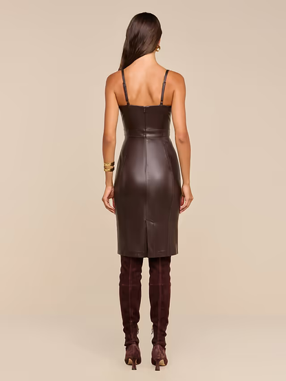 Halia Vegan Leather Dress