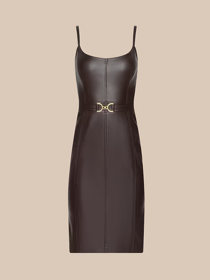 Halia Vegan Leather Dress