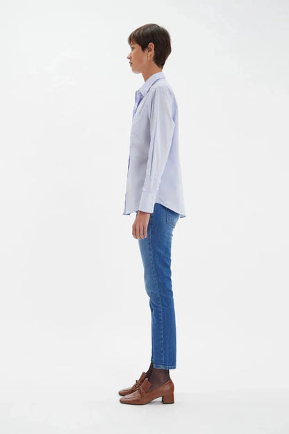 Maureen Light Blue Cotton Shirt