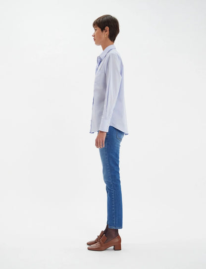Maureen Light Blue Cotton Shirt