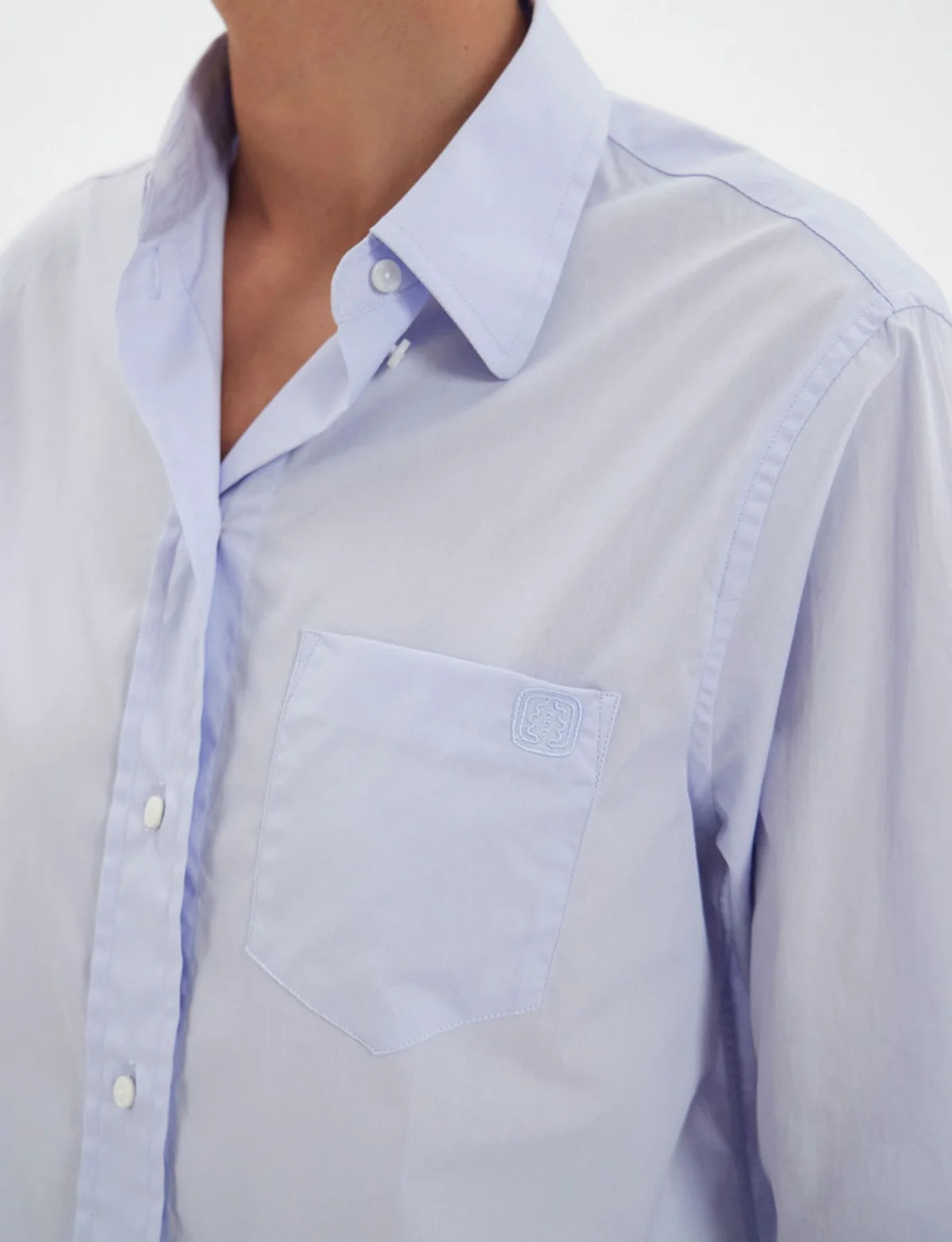 Maureen Light Blue Cotton Shirt