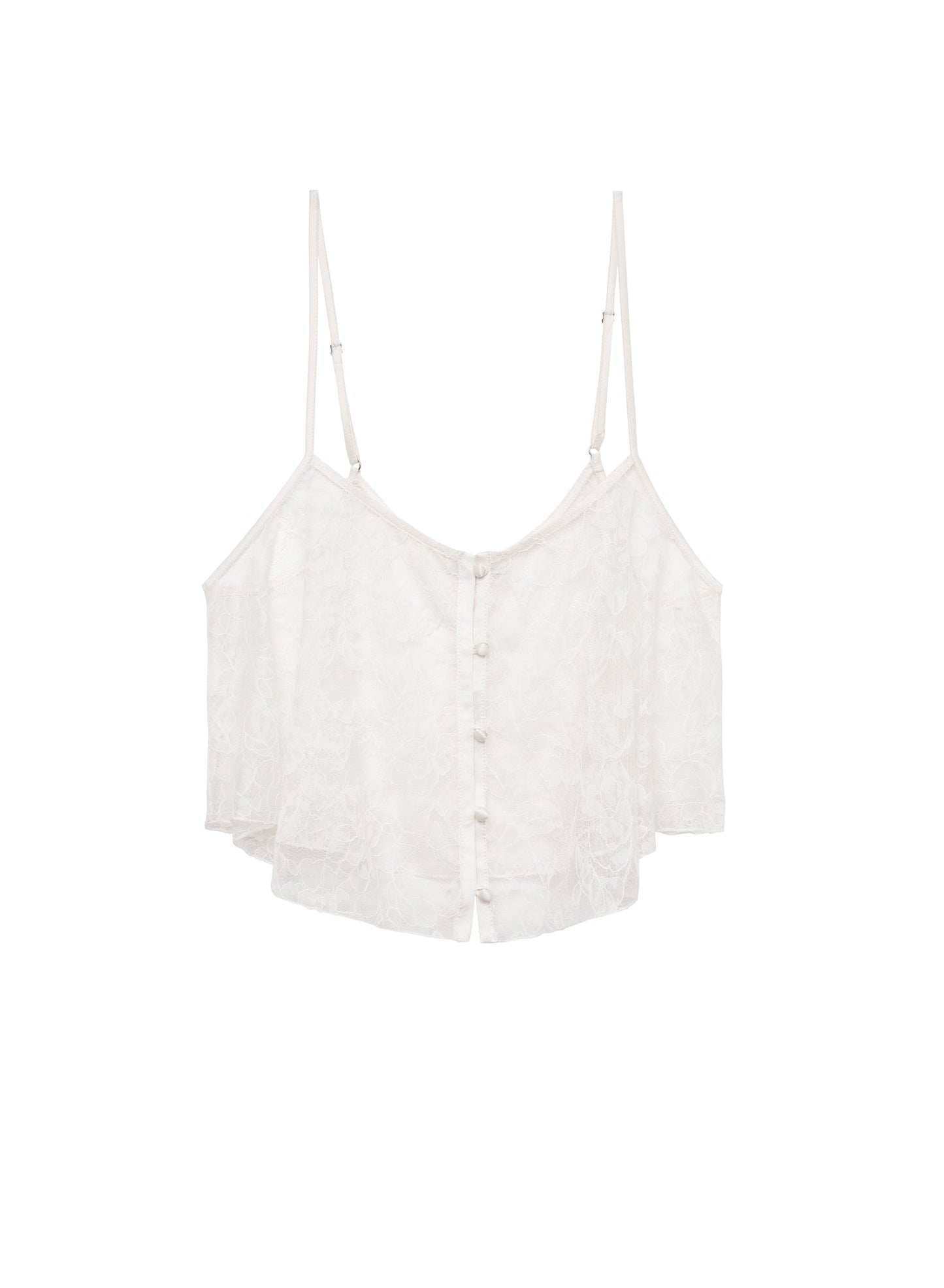 Jasmine Lace Flutter Cami