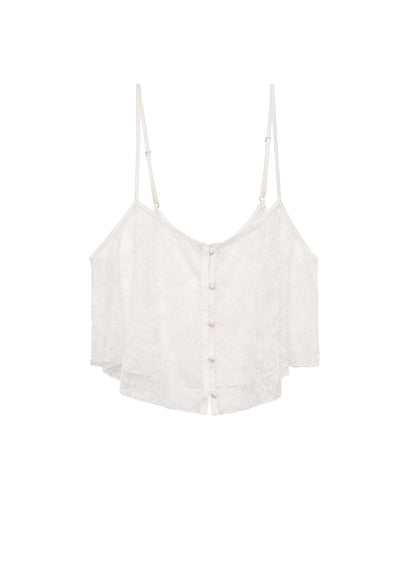Jasmine Lace Flutter Cami