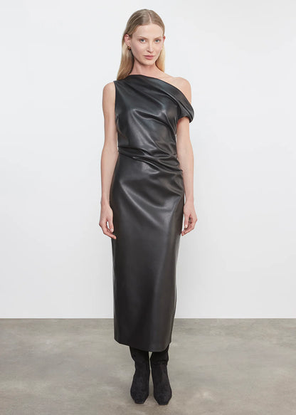Leather Sculpted Dress