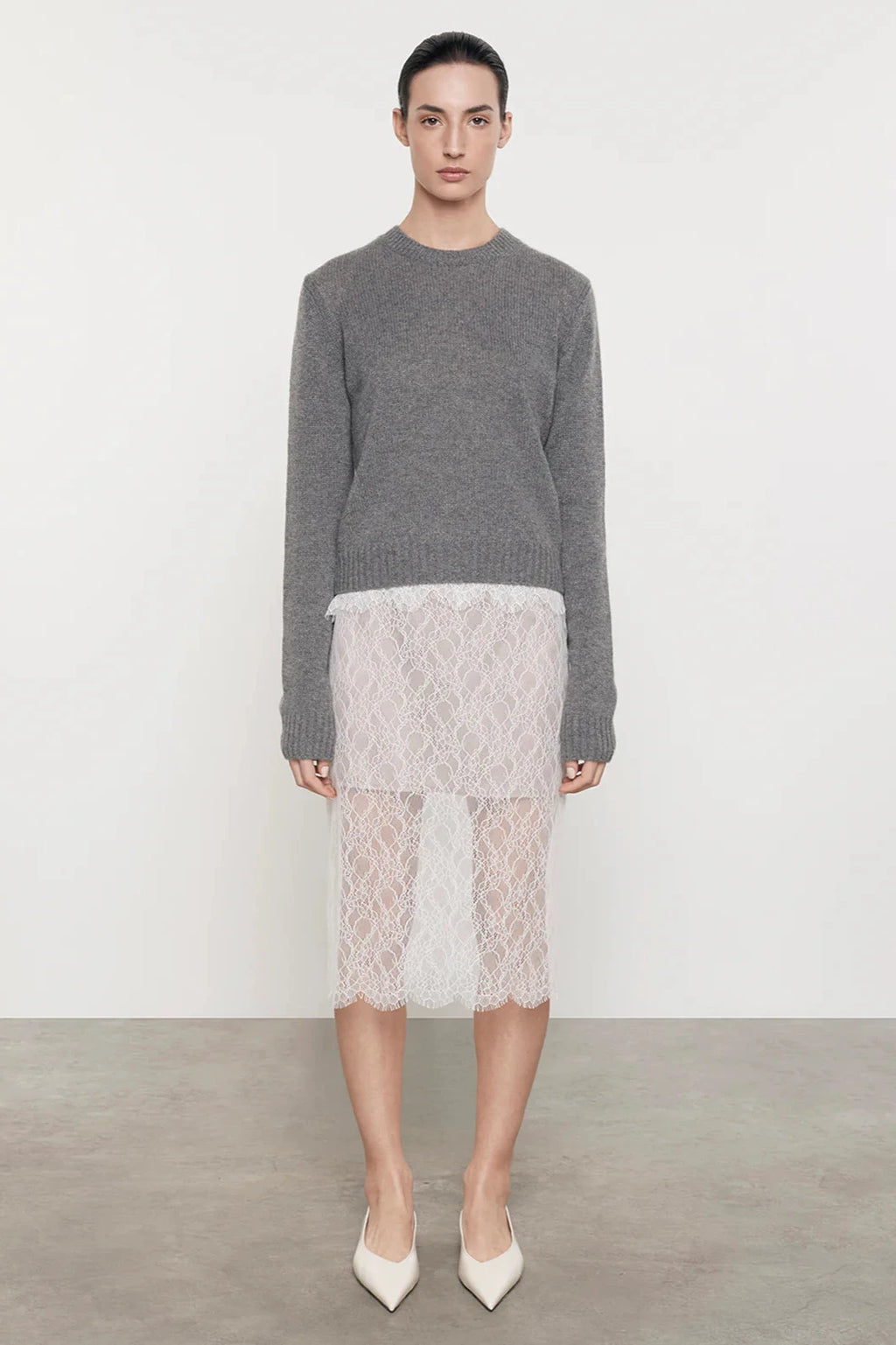 Cashmere Cotton L/S Crew