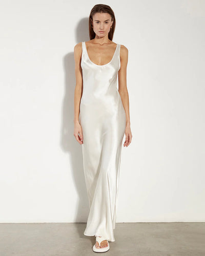 Silk Satin Tank Dress