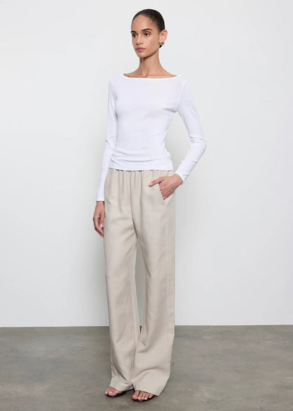 Fine Supima Cotton L/S Boatneck