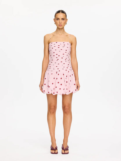 Sia Bubble Hem Mini Dress