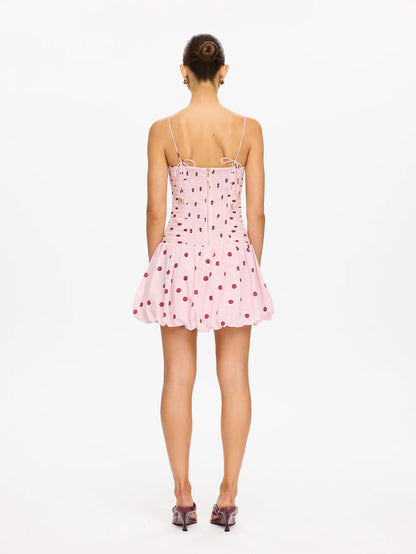 Sia Bubble Hem Mini Dress