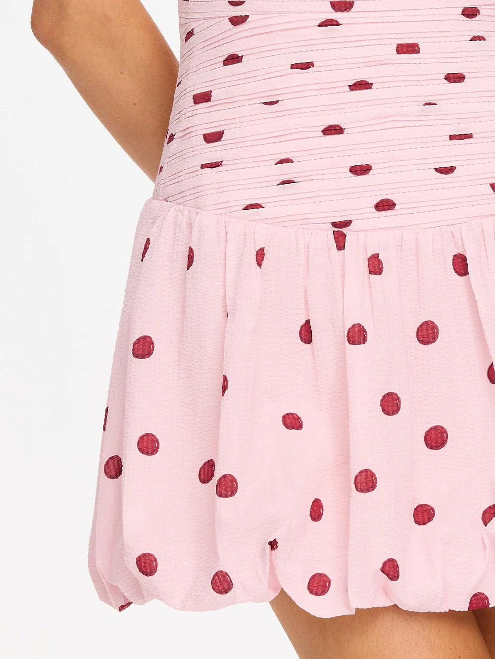 Sia Bubble Hem Mini Dress