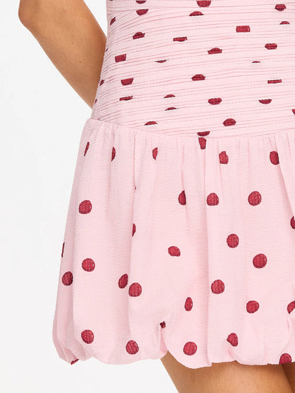 Sia Bubble Hem Mini Dress