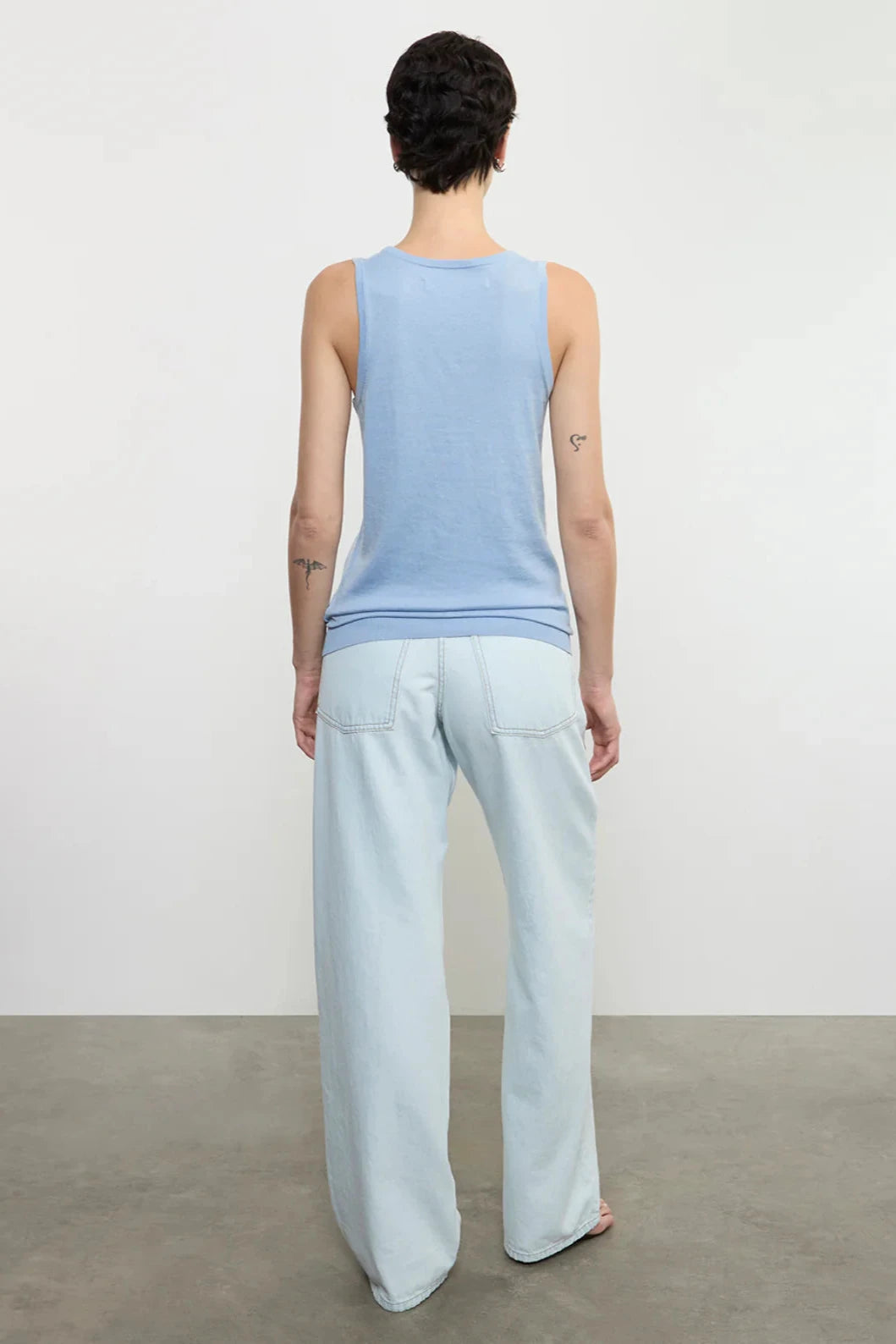 Slouchy Straight Jean in Italian Denim