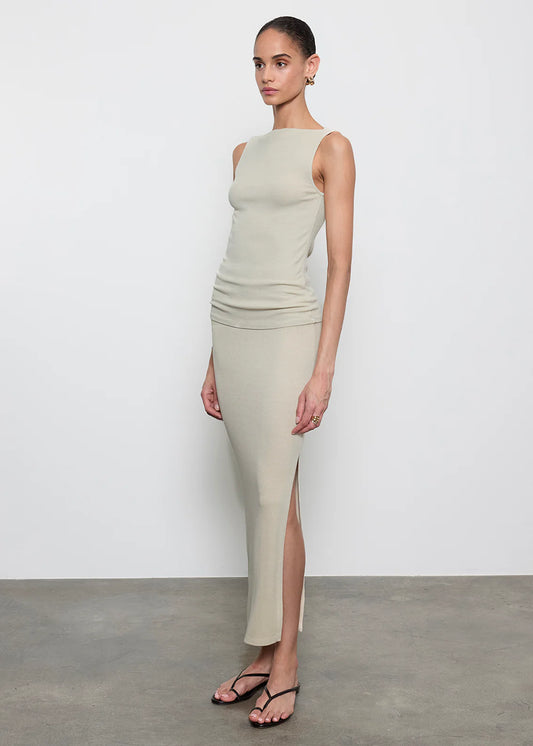 Stretch Silk Knit Essential Skirt