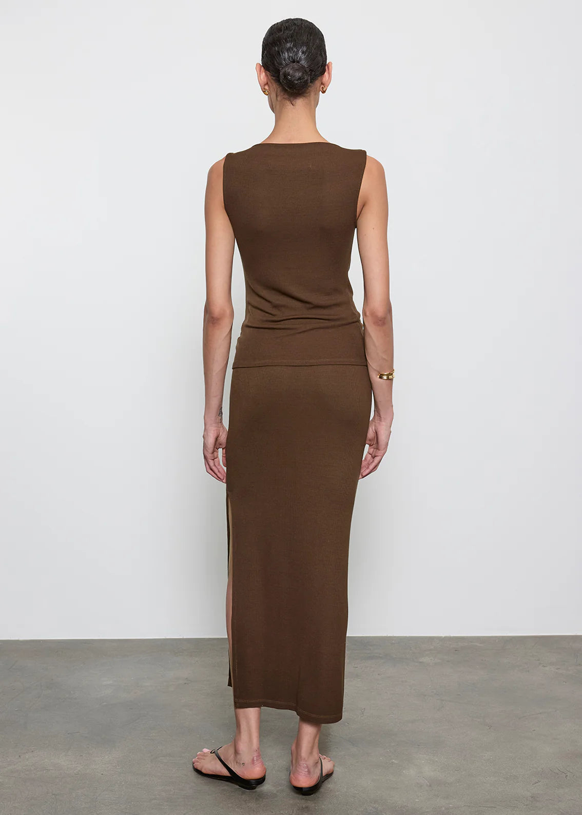 Stretch Silk Knit Essential Skirt