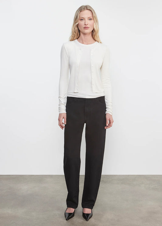 Silk Rib Essential Cardigan