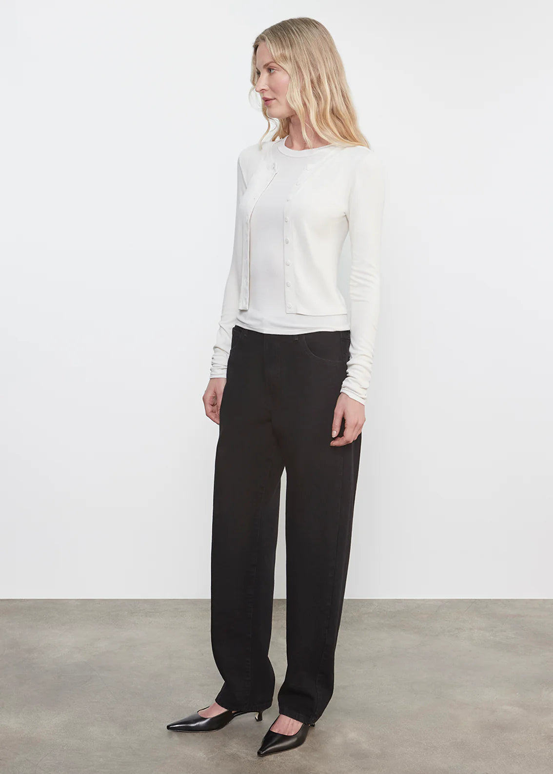 Silk Rib Essential Cardigan