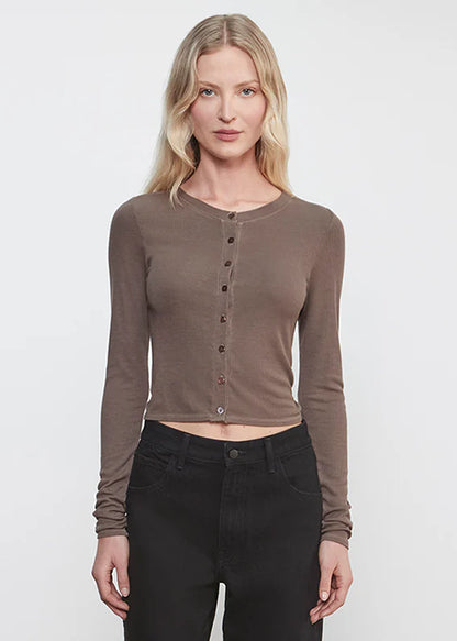 Silk Rib Essential Cardigan