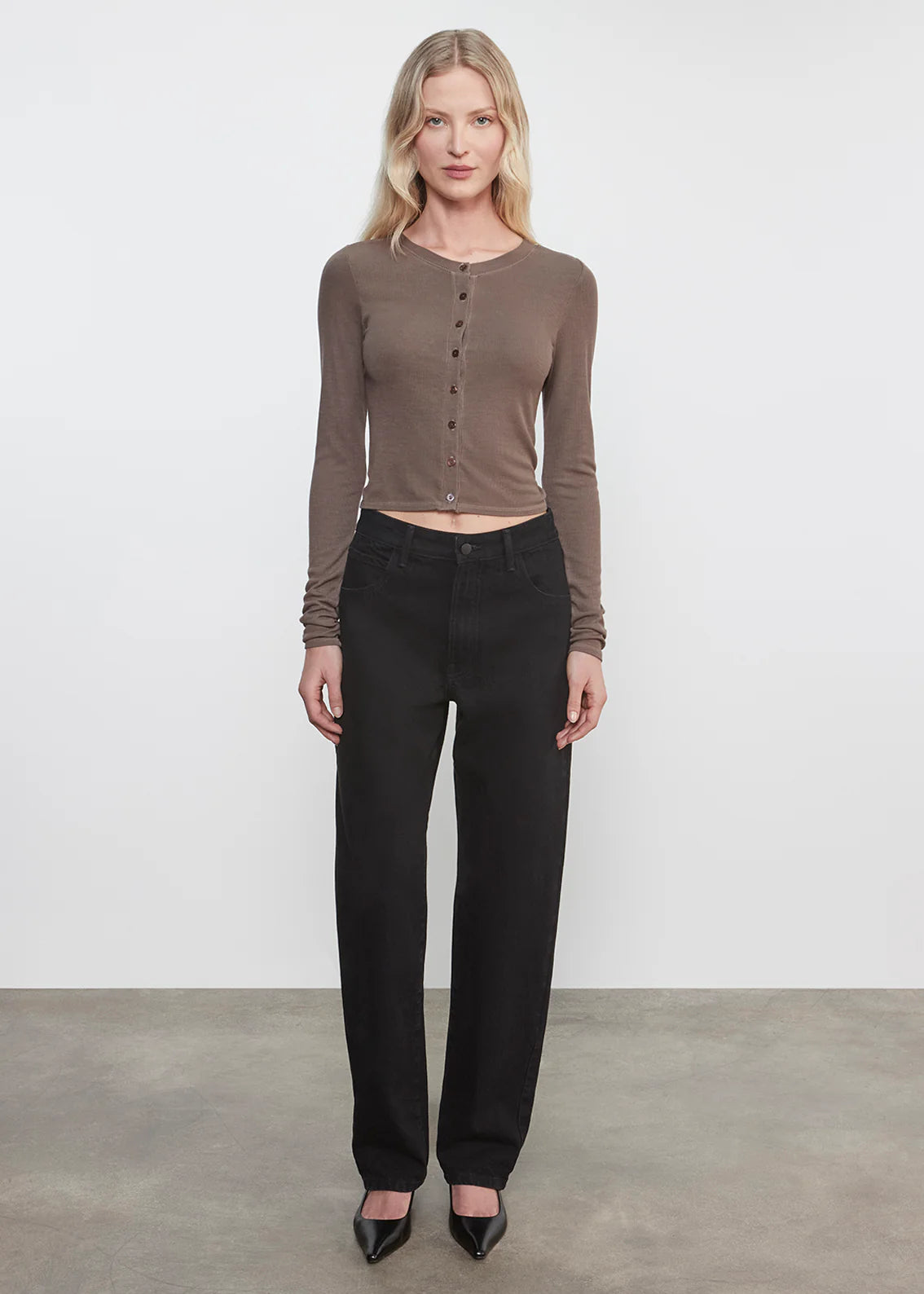 Silk Rib Essential Cardigan