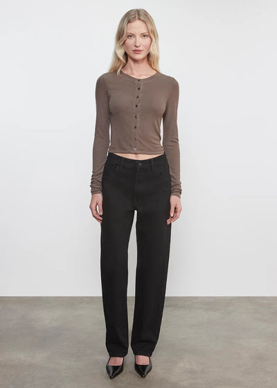 Silk Rib Essential Cardigan