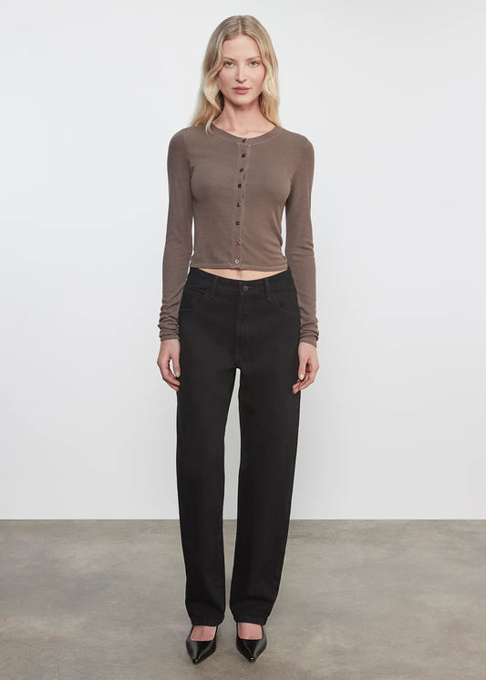 Silk Rib Essential Cardigan