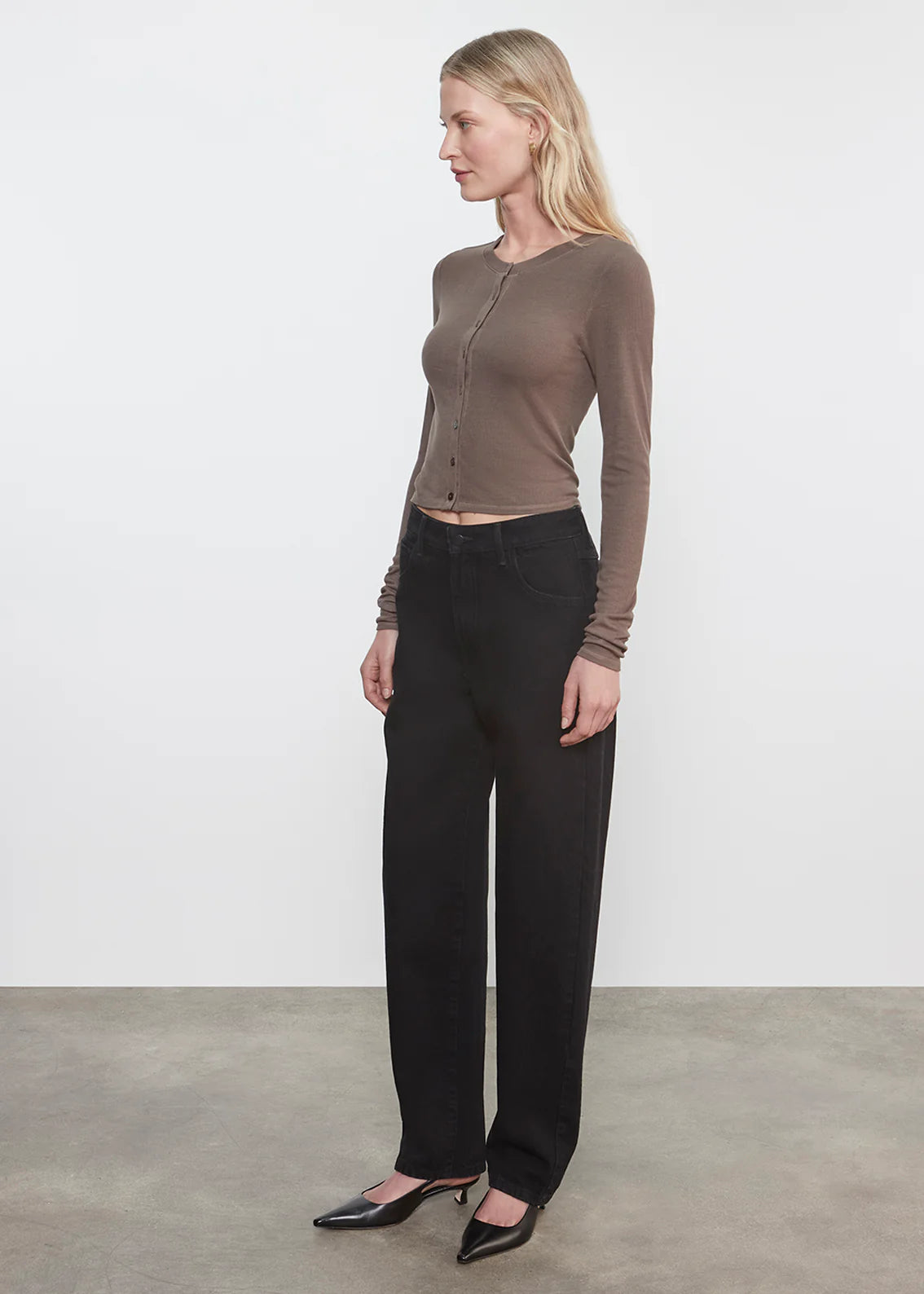 Silk Rib Essential Cardigan