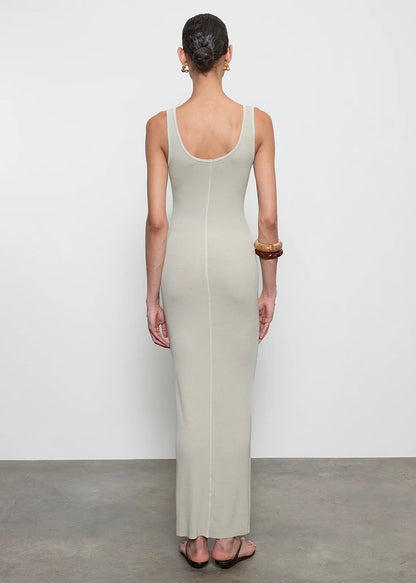 Silk Knit Maxi Tank Dress