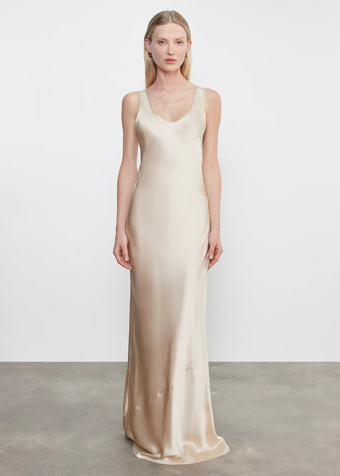 Silk Satin Tank Dress