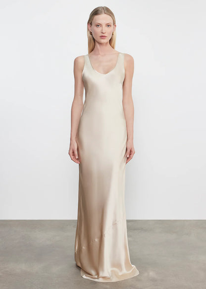 Silk Satin Tank Dress