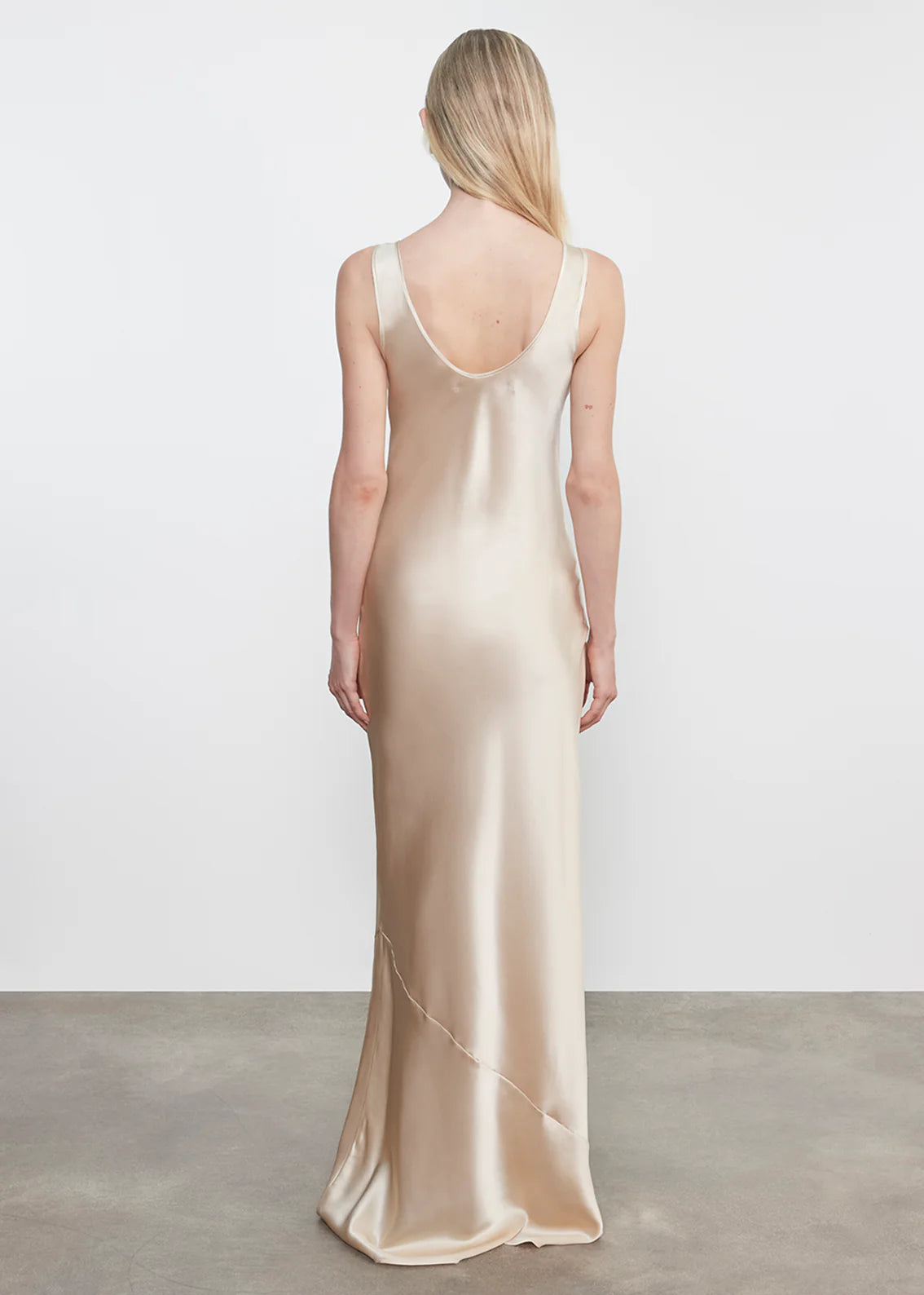 Silk Satin Tank Dress