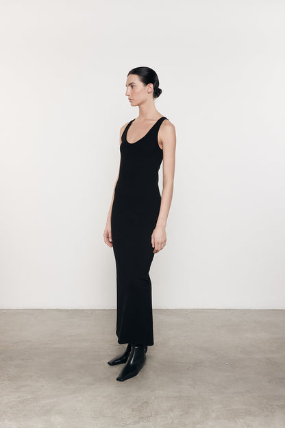 Supima Ankle Slit Dress