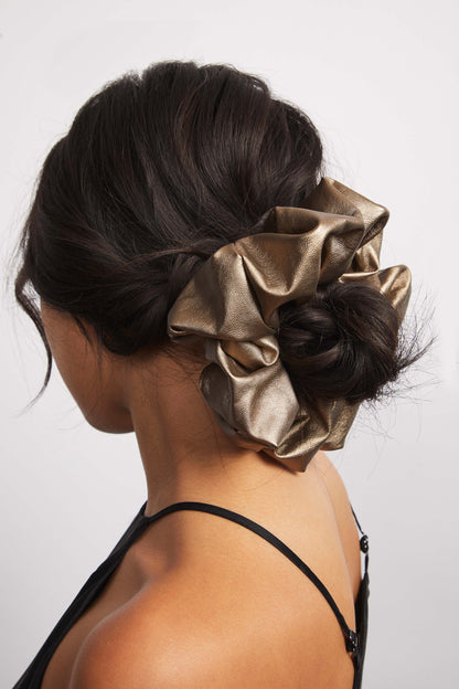 Hat Attack x Kapsule Savannah Scrunchie- Metallic