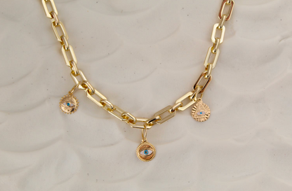Gold Coin Medallion Necklace